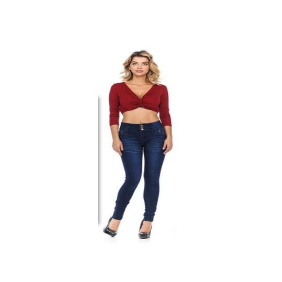 MM JEANS STRETCH DENIM DARK BLUE, WAIST 27iN, H10 MMWY100 SZ 3 , BUTT LIFTING, - Picture 4 of 13